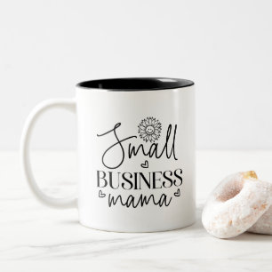Mama für kleine Unternehmen Zweifarbige Tasse