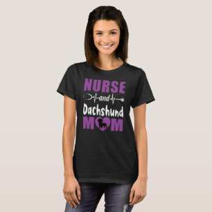 Mama für Krankenpflege und Dackel T-Shirt