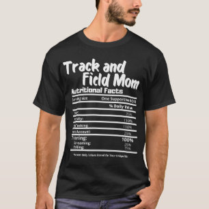 Mama für Track und Field Fact Label - Danke T-Shirt