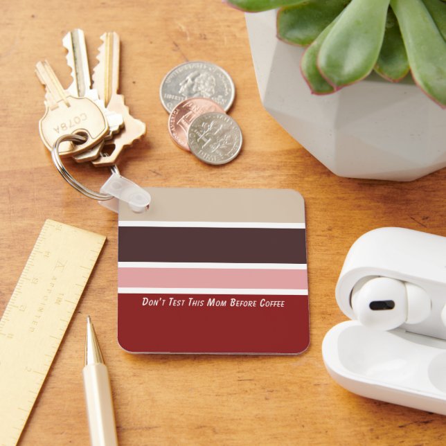 Mama für weibliche Streifen Schlüsselanhänger (Schreibtisch)