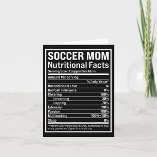 Mama Fußball Mama Ernährung Funny Mütter Karte
