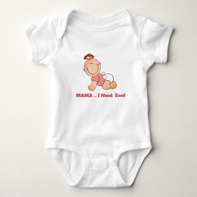 Mama fütterte mir baby strampler (Vorderseite)