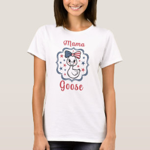 Mama Gans, Frauen 4. Juli T-Shirt