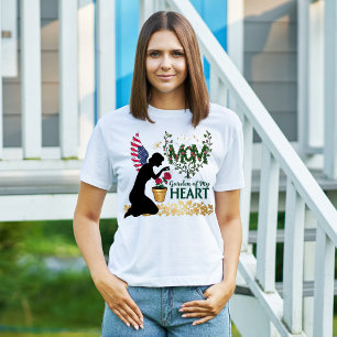 Mama - Garten meines Herzens Blumengel Design T-Shirt