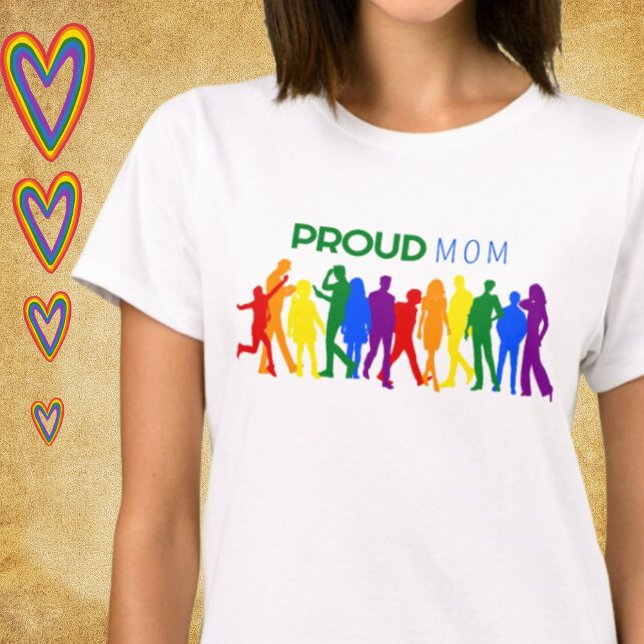 Mama Gay Pride gemischte geschlechtsspezifische Si T-Shirt (Von Creator hochgeladen)