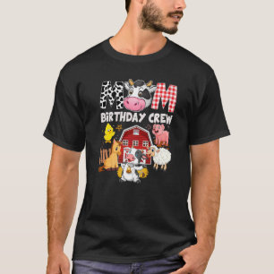Mama Geburtstag Crew Farm Thema Tiere Kinder Birn T-Shirt