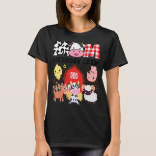 Mama Geburtstag Crew Farm Thema Tiere Kinder Birn T-Shirt