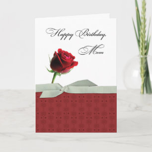 Mama Geburtstag Schöner Single Rote Rose Karte