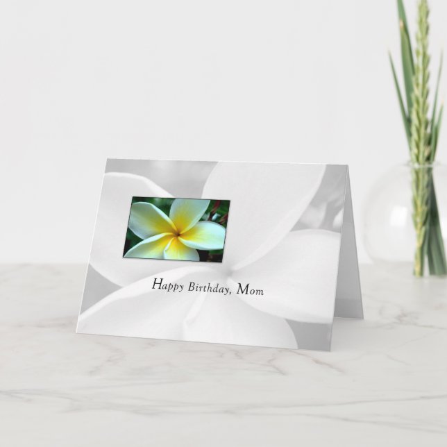 Mama Geburtstag Single Blume Karte (Vorderseite)