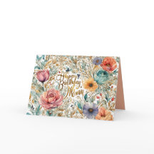 Mama Geburtstagskarte Blume