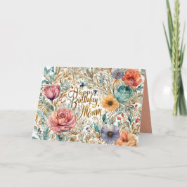 Mama Geburtstagskarte Blume Dankeskarte