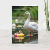 Mama Geburtstagsweiße Gänse mit Gängen