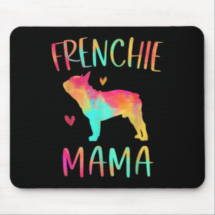 Mama Gefärbte Krawatte French Bulldog Hund Mama Mousepad