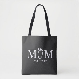 Mama Gegr. 2027 Baby Fußabdruck Geschenk für neu