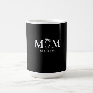 Mama Gegr. 2027 Baby Fußabdruck Geschenk für neu Kaffeetasse