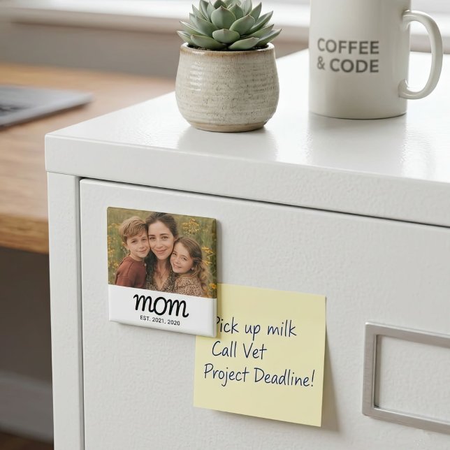 Mama Gegründet Foto-Geschenkmagnet Magnet (Von Creator hochgeladen)