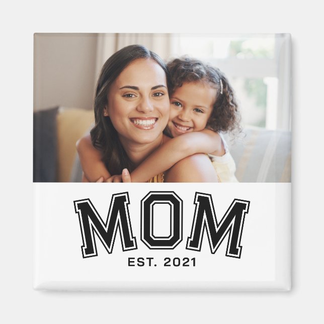 Mama Gegründet Foto-Geschenkmagnet Magnet (Vorne)