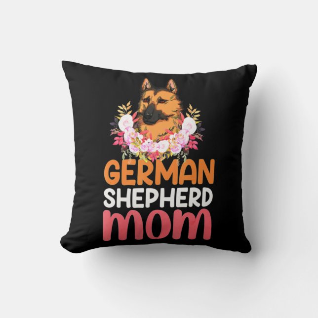 Mama German Shepard Shepherd Dog Kissen (Vorderseite)