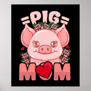 Mama   Geschenk für die eigentümliche Schweineflei Poster