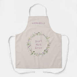 Mama Geschenk mädchenhaft Blumenkranz elegante del Schürze