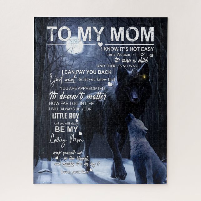 Mama Geschenke | Brief an meine Mama Liebe von Soh Puzzle (Vertikal)