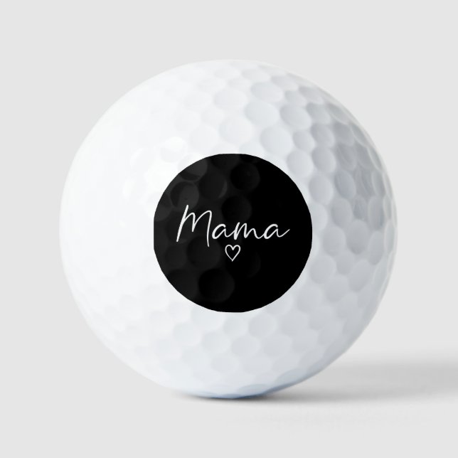 Mama-Geschenke für Frauen Herzmüttertag Golfball (Vorderseite)