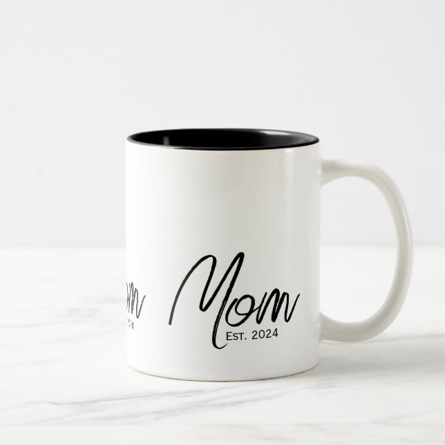 Mama: Geschenke für Junge Mütter Zweifarbige Tasse (Rechts)