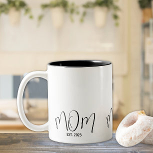 Mama: Geschenke für Junge Mütter Zweifarbige Tasse