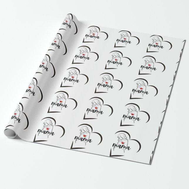 Mama Geschenkpapier (Ungerollt)