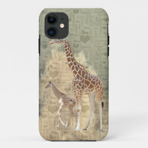 Mama-Giraffe und Baby-Familie iPhone 5 Fall 11 Hülle