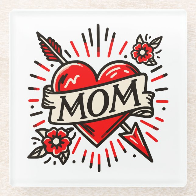 MAMA GLASUNTERSETZER (Vorderseite)