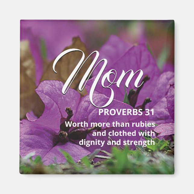 MAMA Glückliche MuttertagsPROVERBEN 31 Magnet (Vorne)