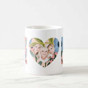 Mama, glückliches mütterliches florales typografis kaffeetasse