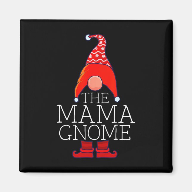 Mama Gnome Family Matching Group Weihnachtsartikel Magnet (Vorne)