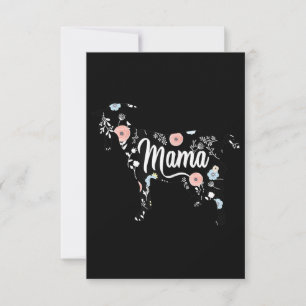 Mama Goat Floral Mama Lover Mor Oma Dankeskarte