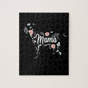 Mama Goat Floral Mama Lover Mor Oma Puzzle