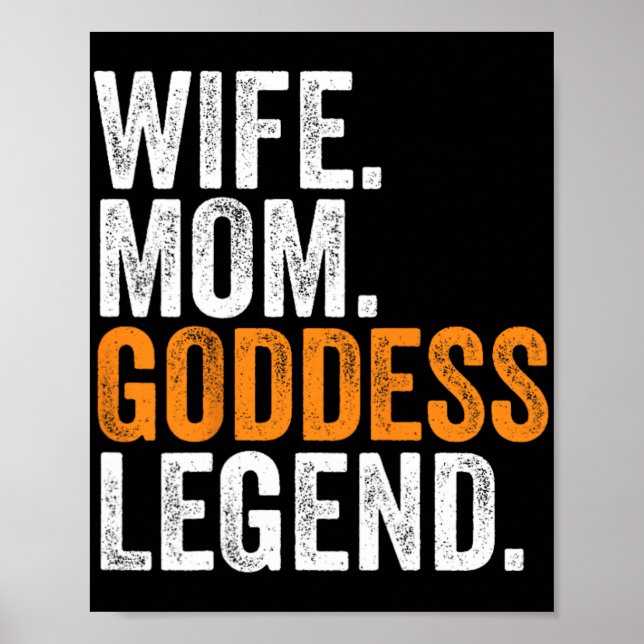 Mama Goddess Legend Funny Beruf Office Poster (Vorne)