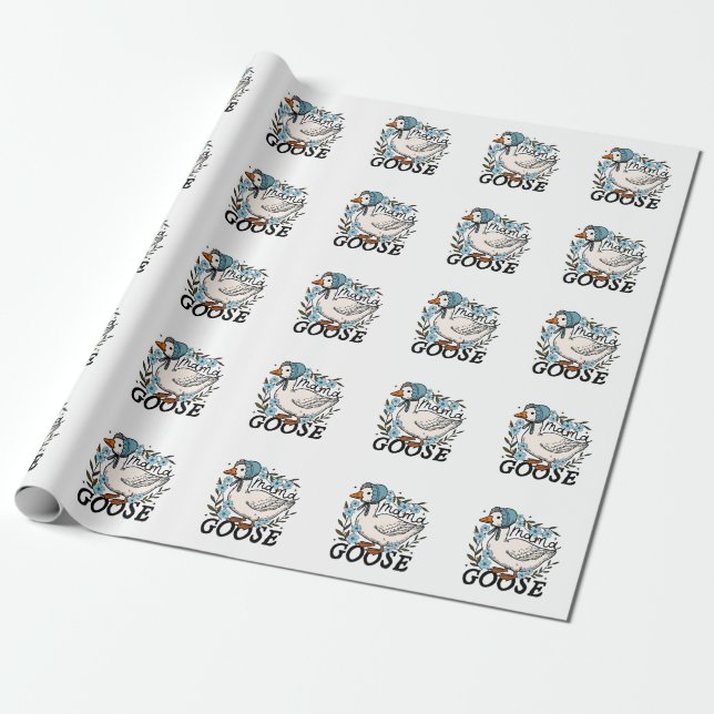 Mama Goose Albern Goose Mütter Day Geschenkpapier (Ungerollt)