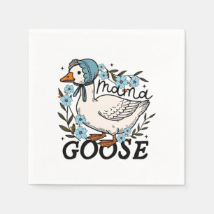 Mama Goose Albern Goose Mütter Day Serviette