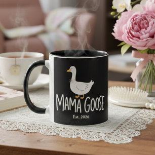 Mama Goose Minimalistisch Süße Gans Mutterschaft Tasse