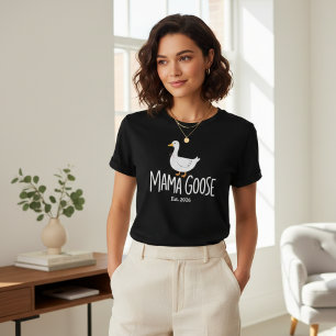 Mama Goose Niedlich Minimalistisch Moderne Mutters T-Shirt