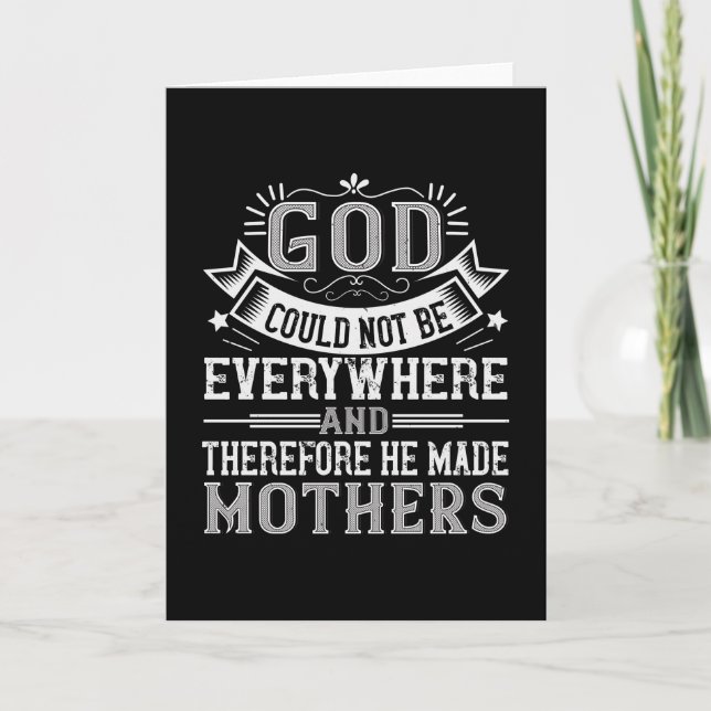 Mama - Gott konnte nicht überall Karte (Vorderseite)