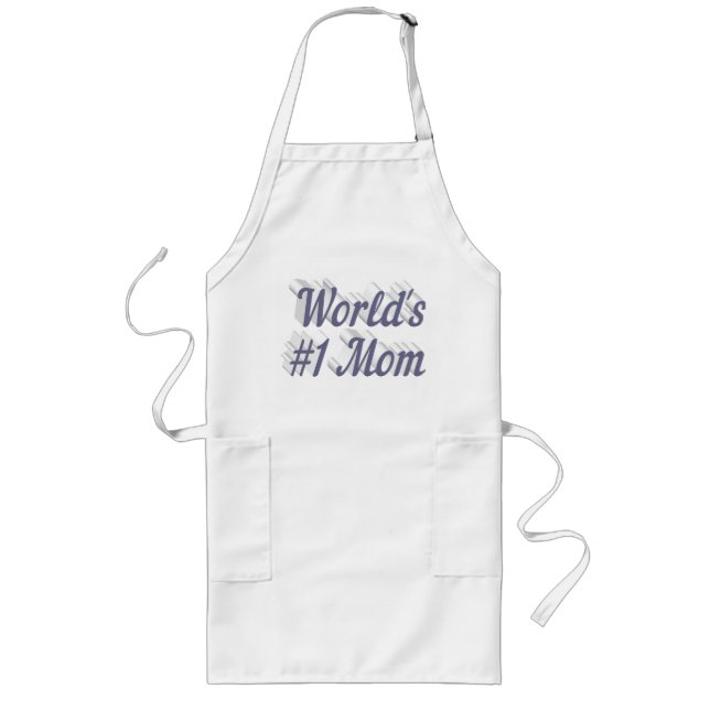 Mama Grautext lange Schürze (Vorne)