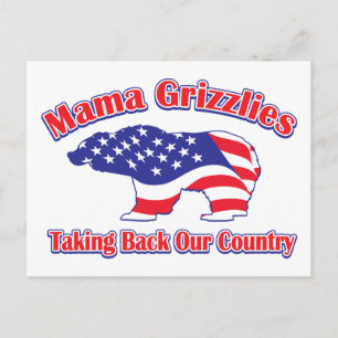 Mama Grizzles Postkartenvorlage Postkarte