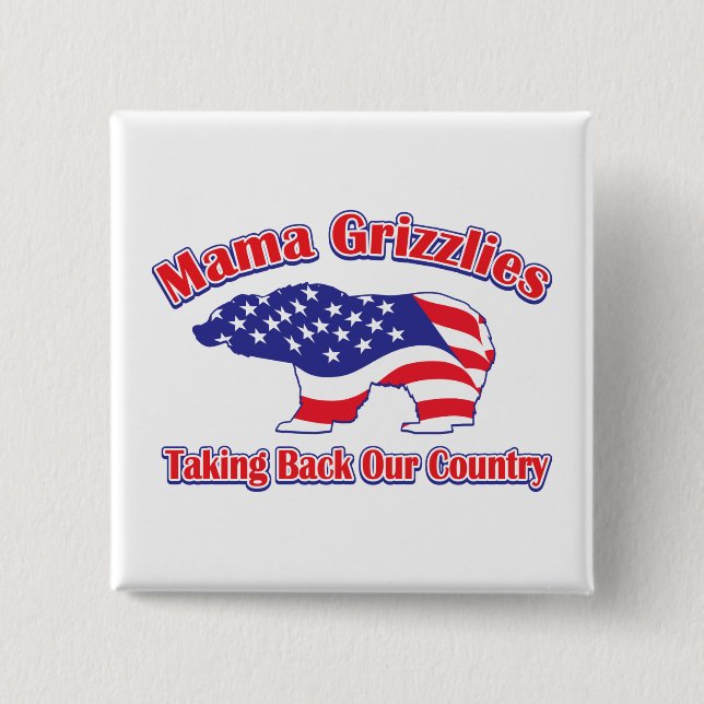 Mama Grizzlies Button (Vorderseite)