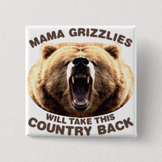 Mama Grizzlies Button (Vorderseite)