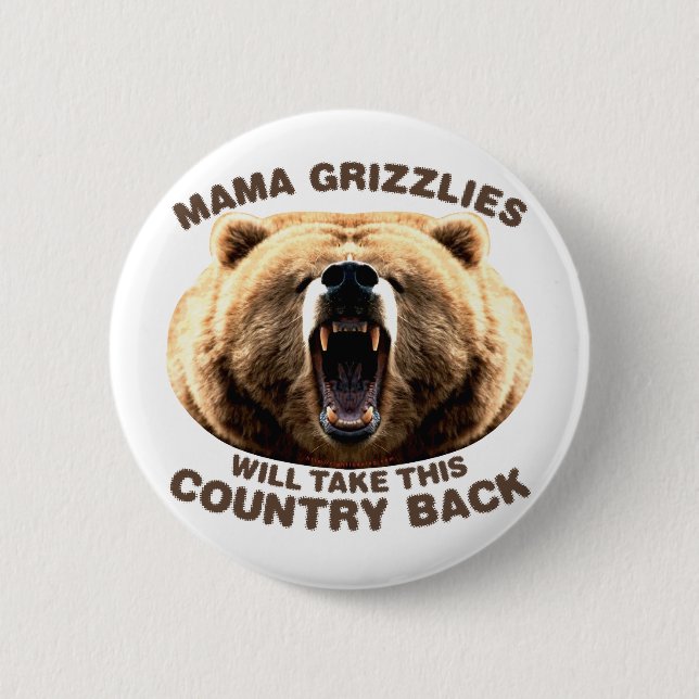 Mama Grizzlies Button (Vorderseite)