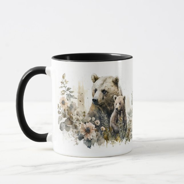Mama Grizzly und Cub Tasse (Links)