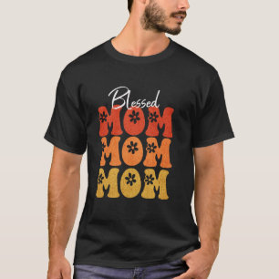 Mama Groovy Gesegnetes Mama Leben Muttertags Blume T-Shirt