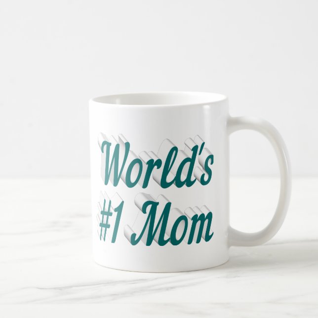 Mama Grün Halbtext Mütter Tag Kaffeetasse (Rechts)